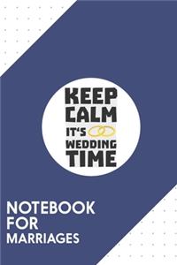 Notebook for Marriages
