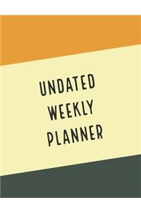 Undated Weekly Planner