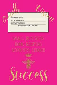 Small Business Book-Keeping Accounts Ledger