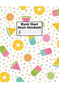 Blank Sheet Music Notebook