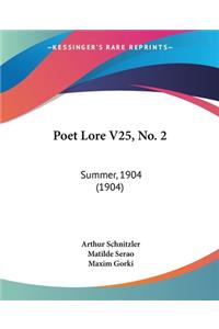 Poet Lore V25, No. 2