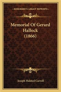 Memorial Of Gerard Hallock (1866)