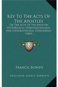 Key To The Acts Of The Apostles