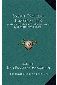 Babrii Fabellae Iambicae 123
