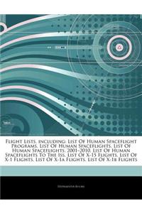 Articles on Flight Lists, Including: List of Human Spaceflight Programs, List of Human Spaceflights, List of Human Spaceflights, 2001 