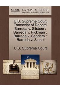 U.S. Supreme Court Transcript of Record Barreda V. Silsbee