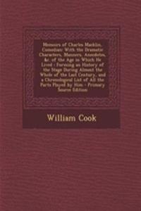 Memoirs of Charles Macklin, Comedian