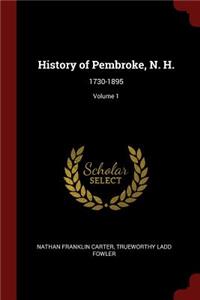 History of Pembroke, N. H.