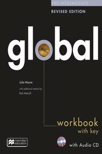 Global Pre-Intermediate Revised Edition Workbook with key + CD pack