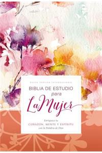 Biblia de Estudio Para La Mujer Nvi, Tapa Dura