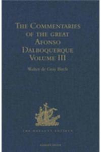 The Commentaries of the Great Afonso Dalboquerque