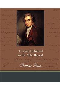 A Letter Addressed to the ABBE Raynal
