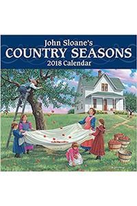 John Sloanes Country Seasons 2018 Mini Wall Calendar