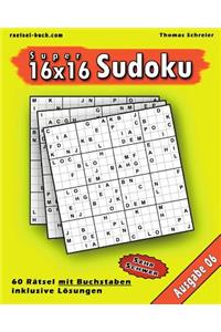 16x16 Super-Sudoku mit Buchstaben 06