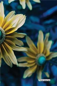 Floral Journal - Blue Yellow Petals