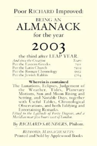 Poor Richard's Almanack for 2003