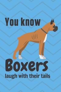You know Boxers laugh with their tails