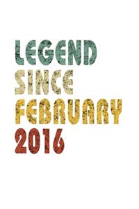 Legend Since February 2016