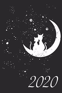 Cats Moon Love Pocket Calendar