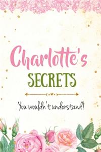 Charlotte's Secrets personalized name notebook for girls and women