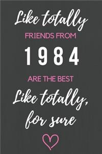 Like totally Friends from 1984 are the Best Like Totally, for Sure