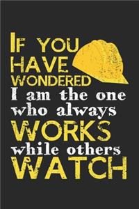 If You Have Wondered, I Am The One Who Always Works While Others Watch