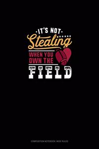 It's Not Stealing When You Own The Field
