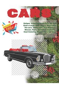 Unique Coloring Book Cars for kid. Extra Large 150+ pages. More than 70 cars