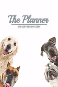 The Planner: Dog lover cover design Three year planner Personal Planners Daily Weekly And Monthly Calendar Schedule agenda Organizer and Journal pocket list Note