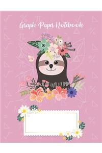 Sloth Journal Graph Paper Notebook