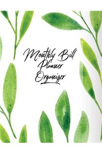 Monthly Bill Planner Organizer