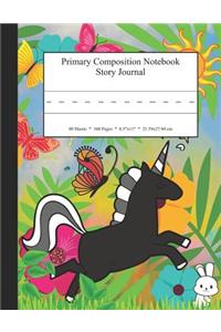 Primary Composition Notebook Story Journal: Educational Writing and Drawing Handwriting Activity Workbook
