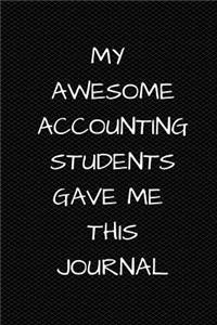 My Awesome Accounting Students Gave Me This Journal