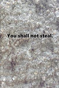 Religious Journal 7th Commandment Modern Stone