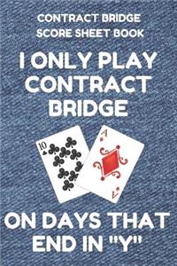 Contract Bridge Score Sheet Book