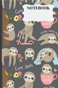 Cute Sloth Notebook