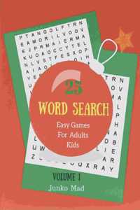 25 Word Search Easy Games For Adults Kids Volume 1