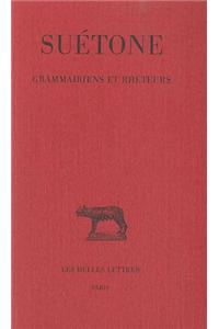 Suetone, Grammairiens Et Rheteurs