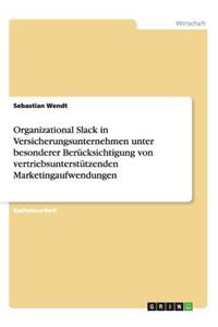 Organizational Slack in Versicherungsunternehmen unter besonderer Berücksichtigung von vertriebsunterstützenden Marketingaufwendungen