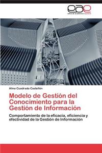 Modelo de Gestion del Conocimiento Para La Gestion de Informacion