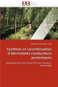 Synthèse Et Caractérisation D Électrolytes Conducteurs Protoniques