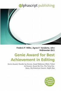 Genie Award for Best Achievement in Editing