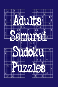 Adults Samurai Sudoku Puzzles