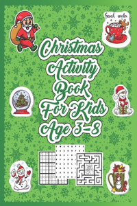 Christmas Activity Book for Kids Age 3-8