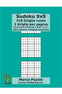 Sudoku 9x9 - 318 Griglie vuote