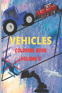 Vehicles Coloring Book