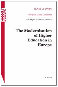 Modernisation of Higher Education in Europe