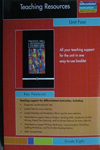 Prentice Hall Literature Penguin Edition Teaching Resources Unit 4 Poetry Grade 8 2007c