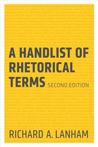 Handlist of Rhetorical Terms