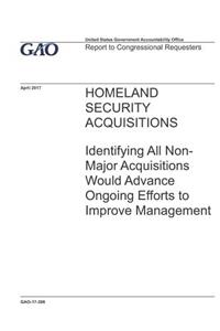 Homeland Security Acquisitions